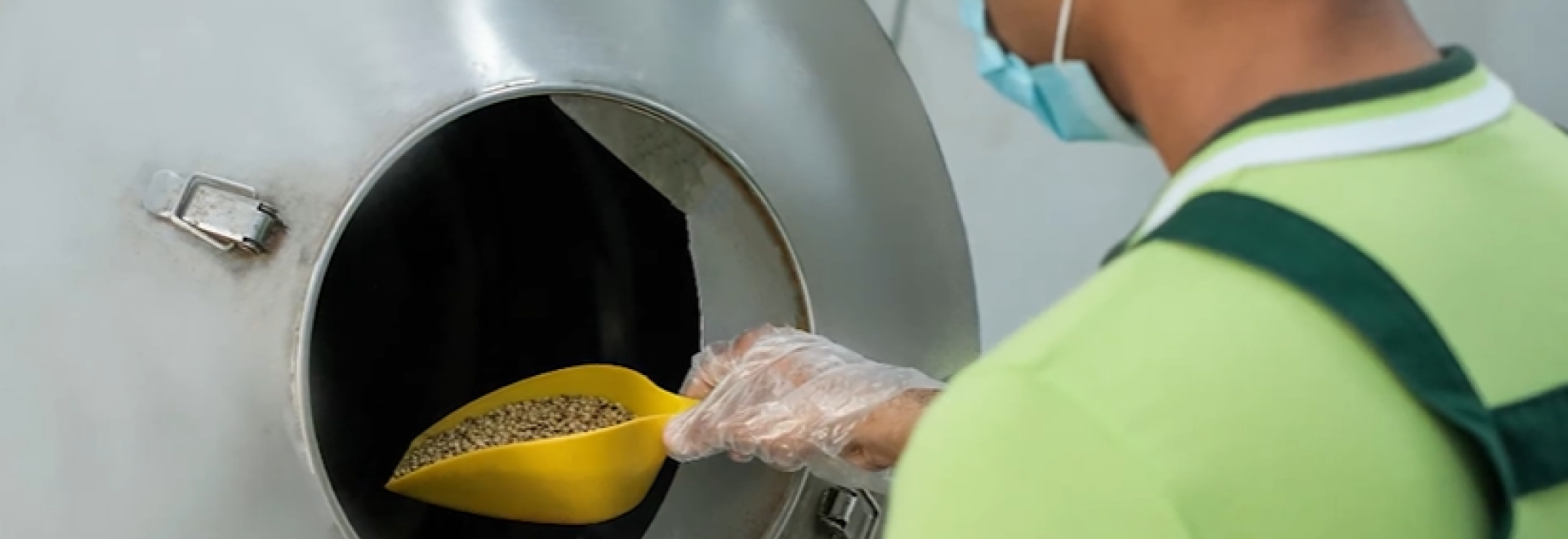people working with spices