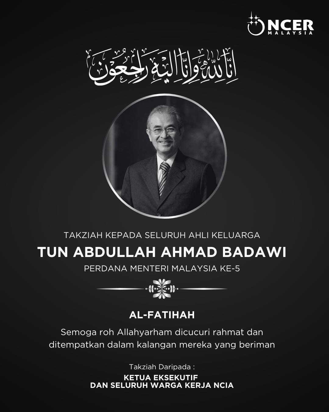 Perdana Menteri Malaysia Kelima, Allahyarham Tun Abdullah Ahmad Badawi