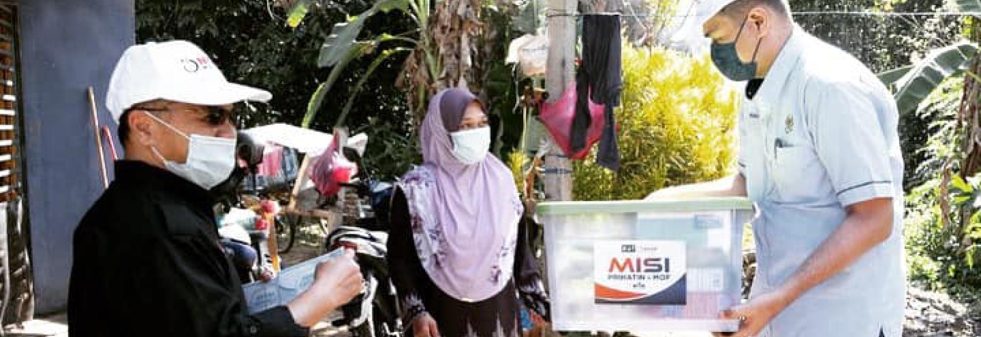 Penyampaian sumbangan kepada penerima KIDA oleh Kementerian Kewangan Malaysia bersama Pihak NCIA